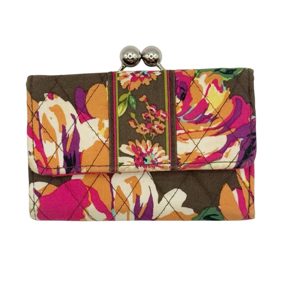 Vera Bradley English Rose Retired Print Wallet‎